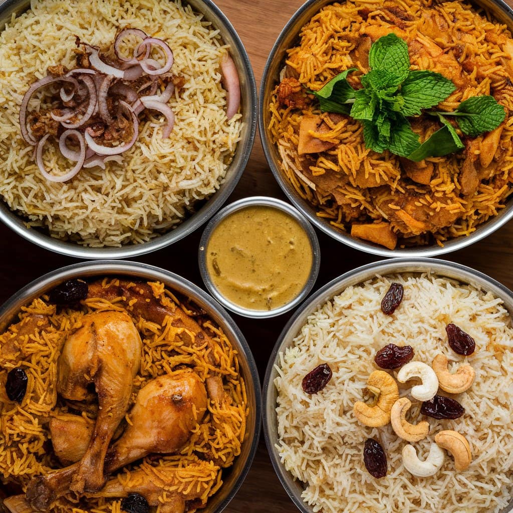 types of chicken biryani