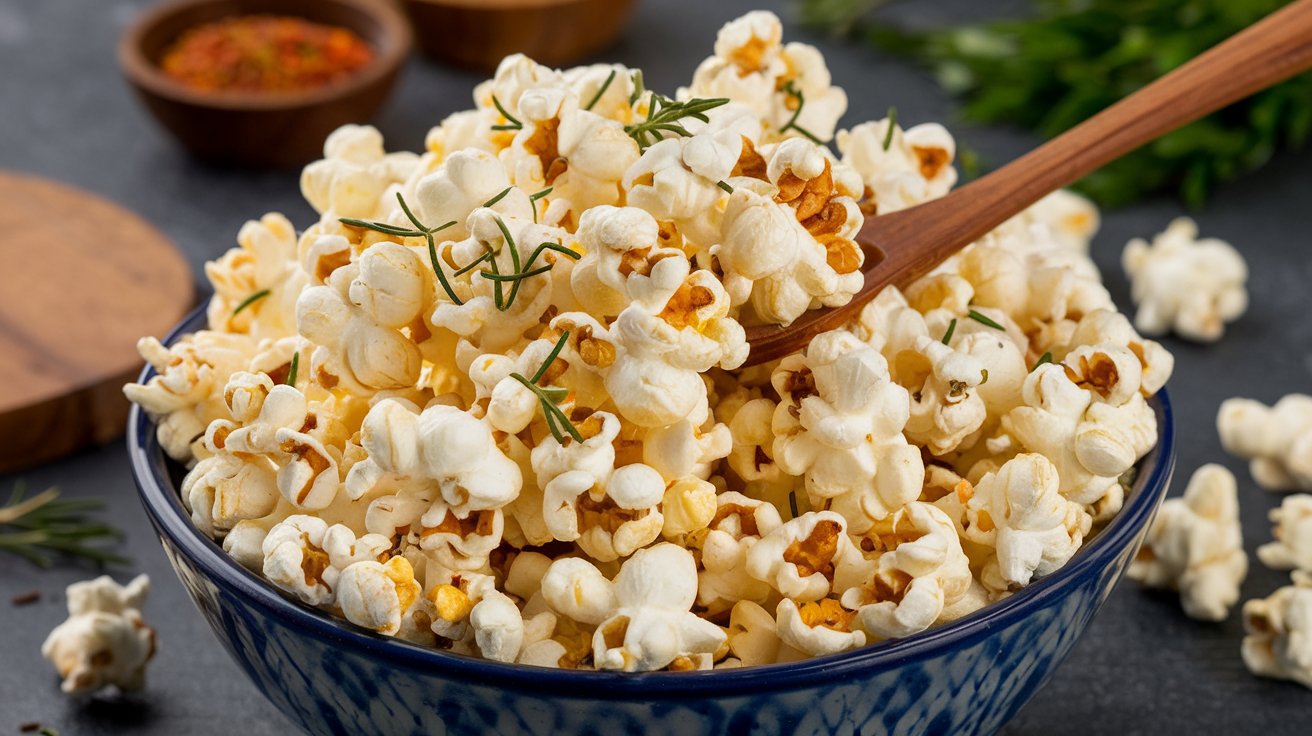 Air-Popped Popcorn snack with low calories