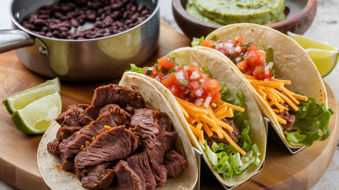 Homemade Tacos Beef or Veggie dinner recipes