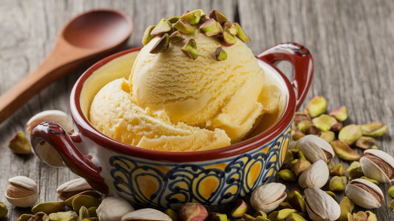 Mango Pistachio Ice Cream