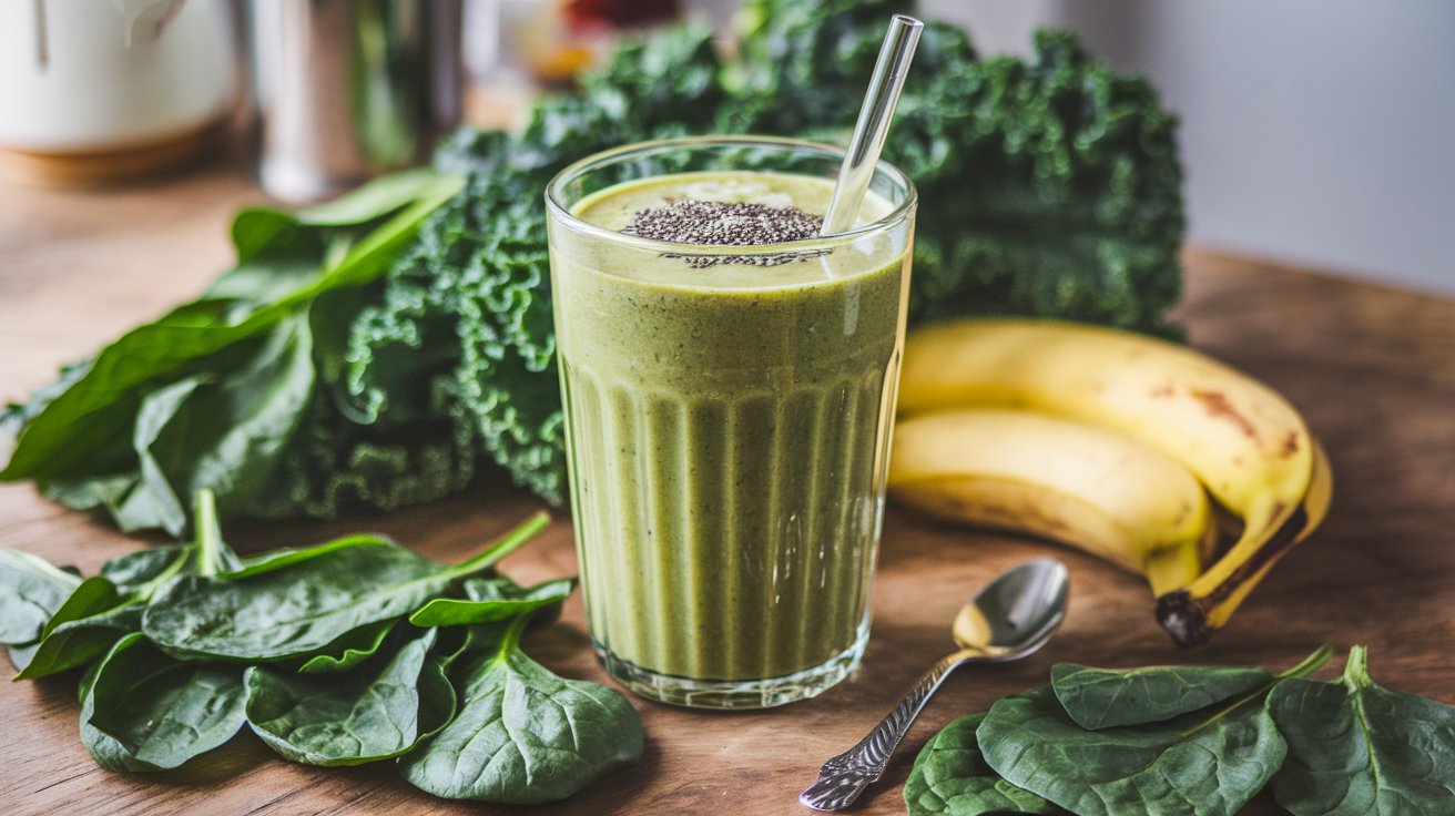 Nutrient-Dense Green Smoothie healthy breakfast