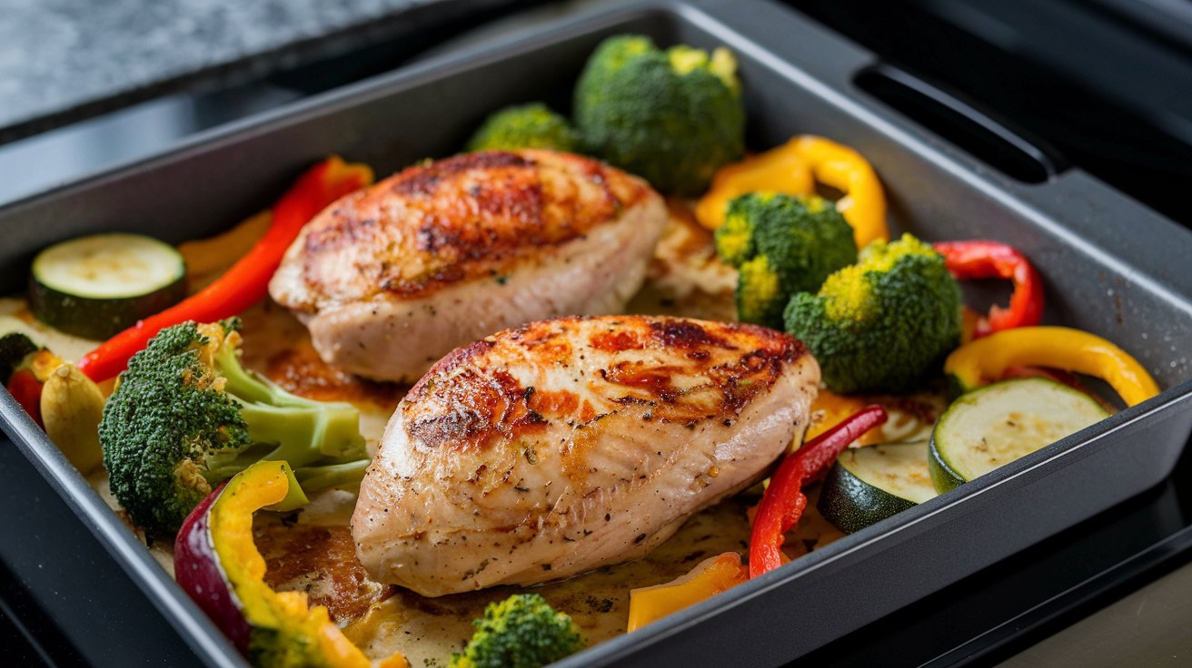 One-Pan Baked Chicken with Vegetables