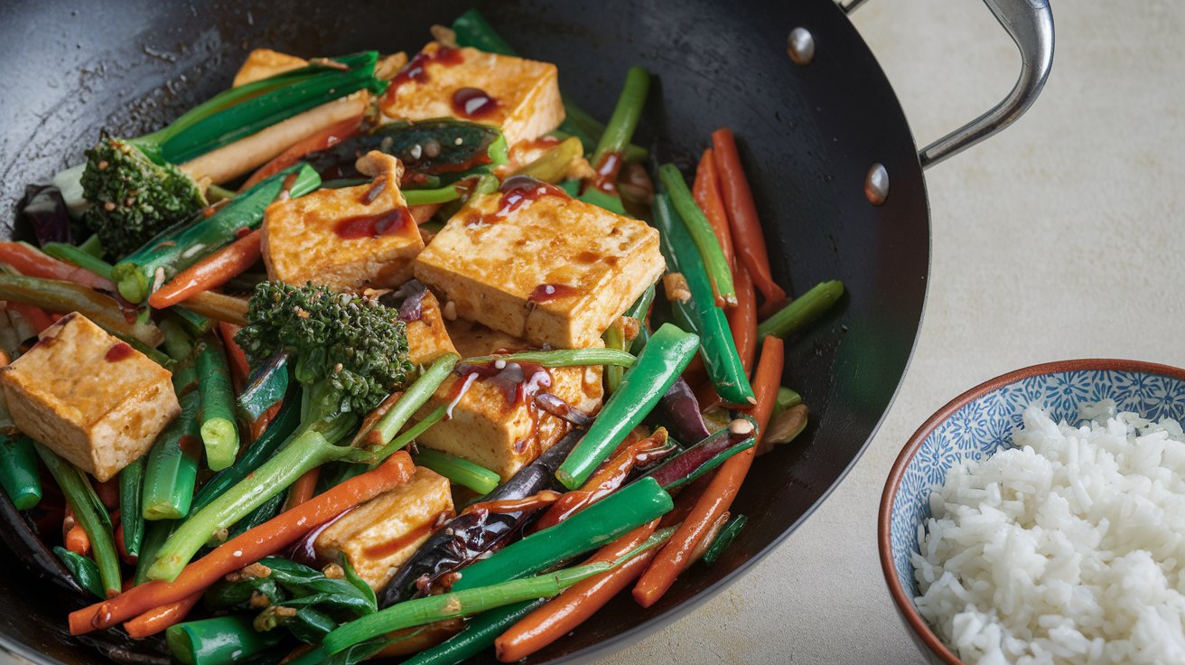 Stir-Fried Vegetables with Tofu or Chicken dinner recipes