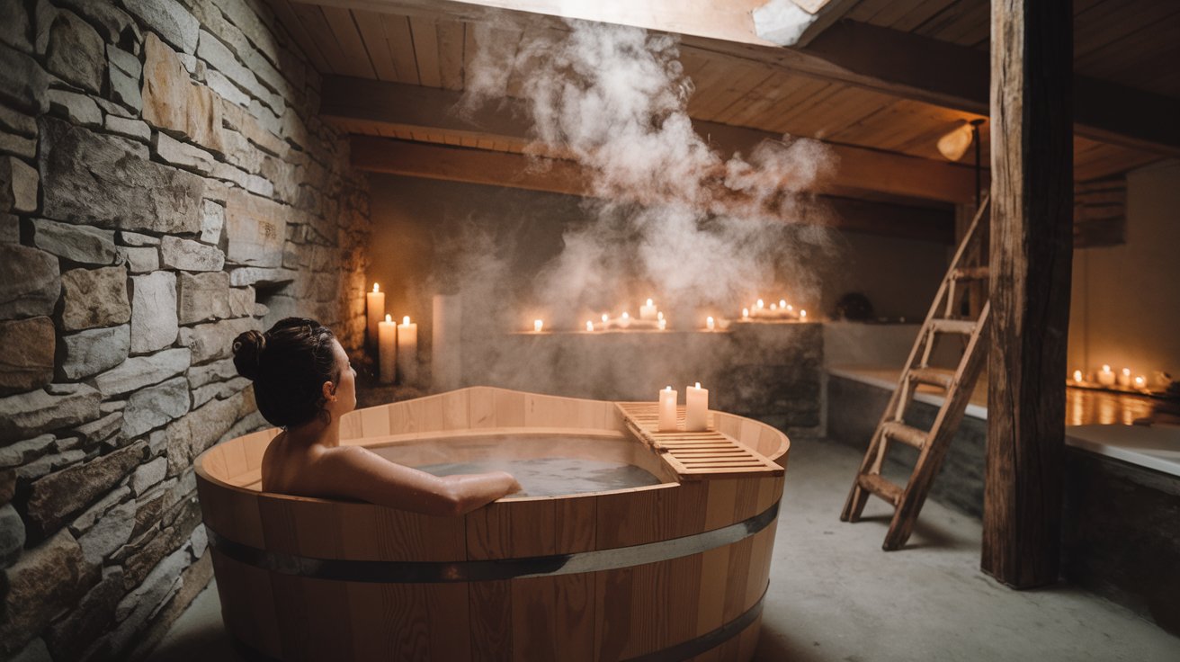 Baths and saunas in promoting relaxation