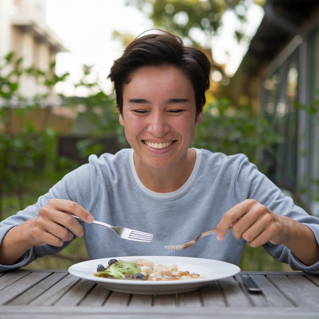 peaceful meal