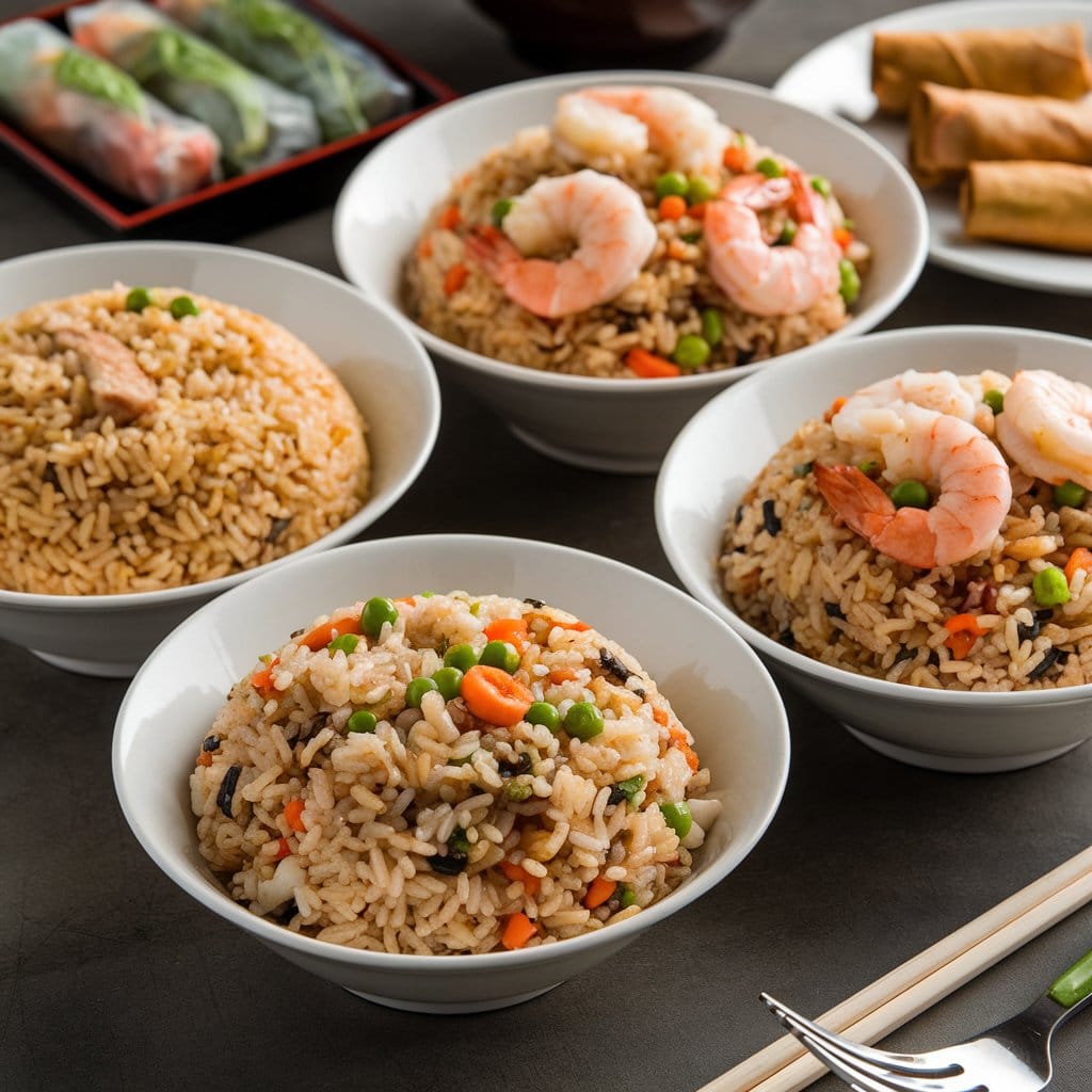 varieties fried rice