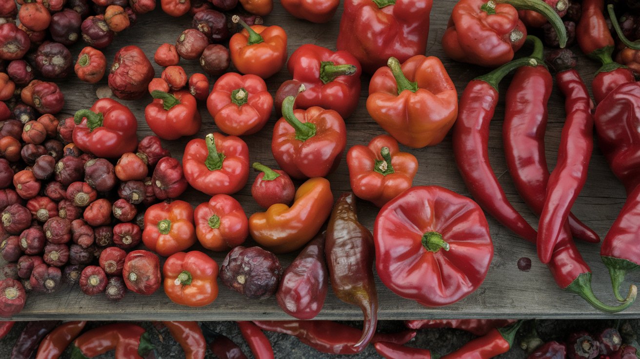 Different Varieties of Red Chilli