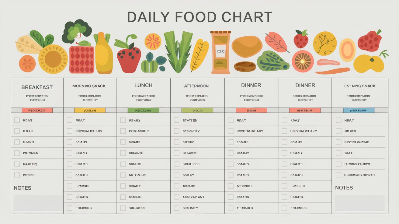 Designing Your Own Daily Vitamin and Food Chart