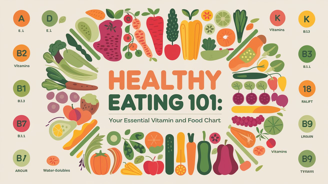 Healthy Eating 101 A Clear Vitamin and Food Chart for Daily Use